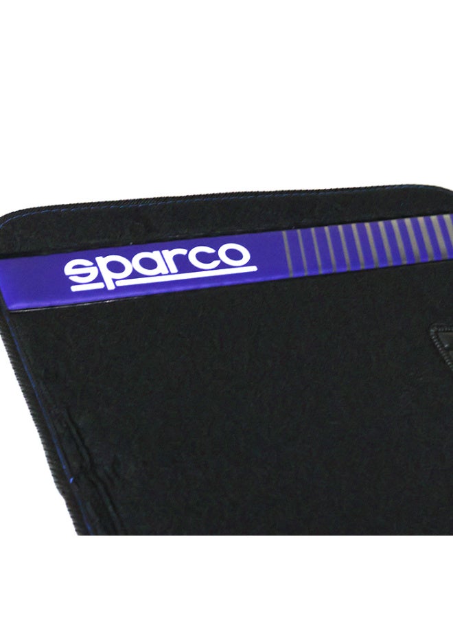 Sparco Carpet Car Mats Set, Black/Blue - Image 2